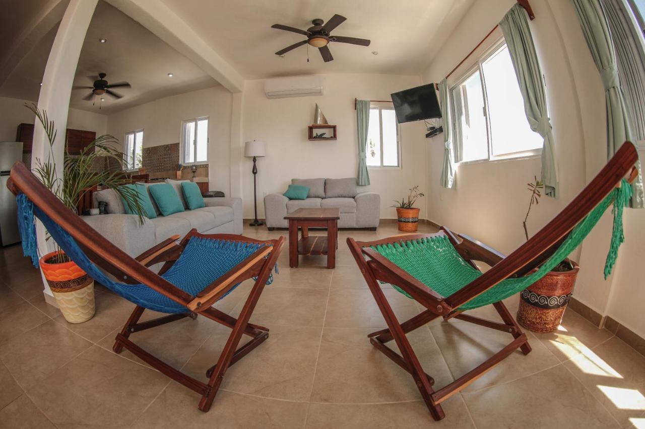 Caribbean Casa Blanca Apartment Xcalak Bagian luar foto